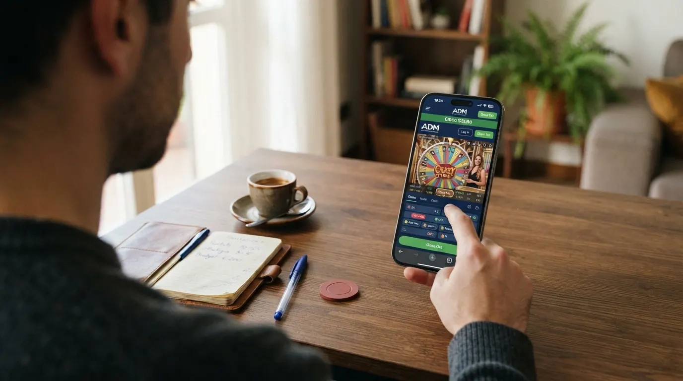 Schermata della lobby live di un casinò italiano con concessione ADM che mostra Crazy Time tra i giochi Evolution disponibili
