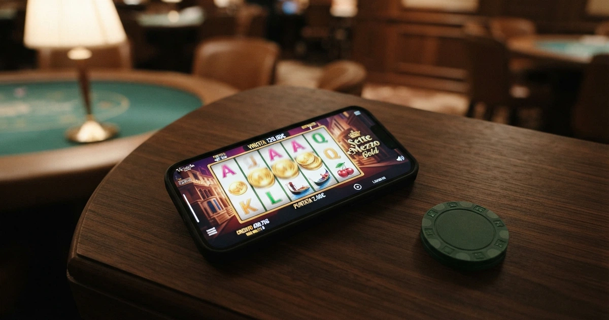 Una carta American Express appoggiata su uno schermo che mostra la homepage di un casinò online, con il logo di un e-wallet visibile in sovrapposizione