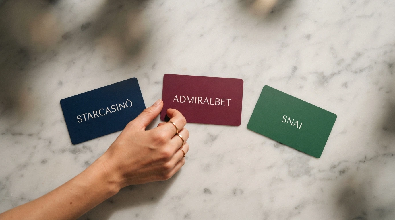 Tabella comparativa con i loghi e i nomi dei casinò ADM recensiti, ordinati per pertinenza dell'offerta senza deposito