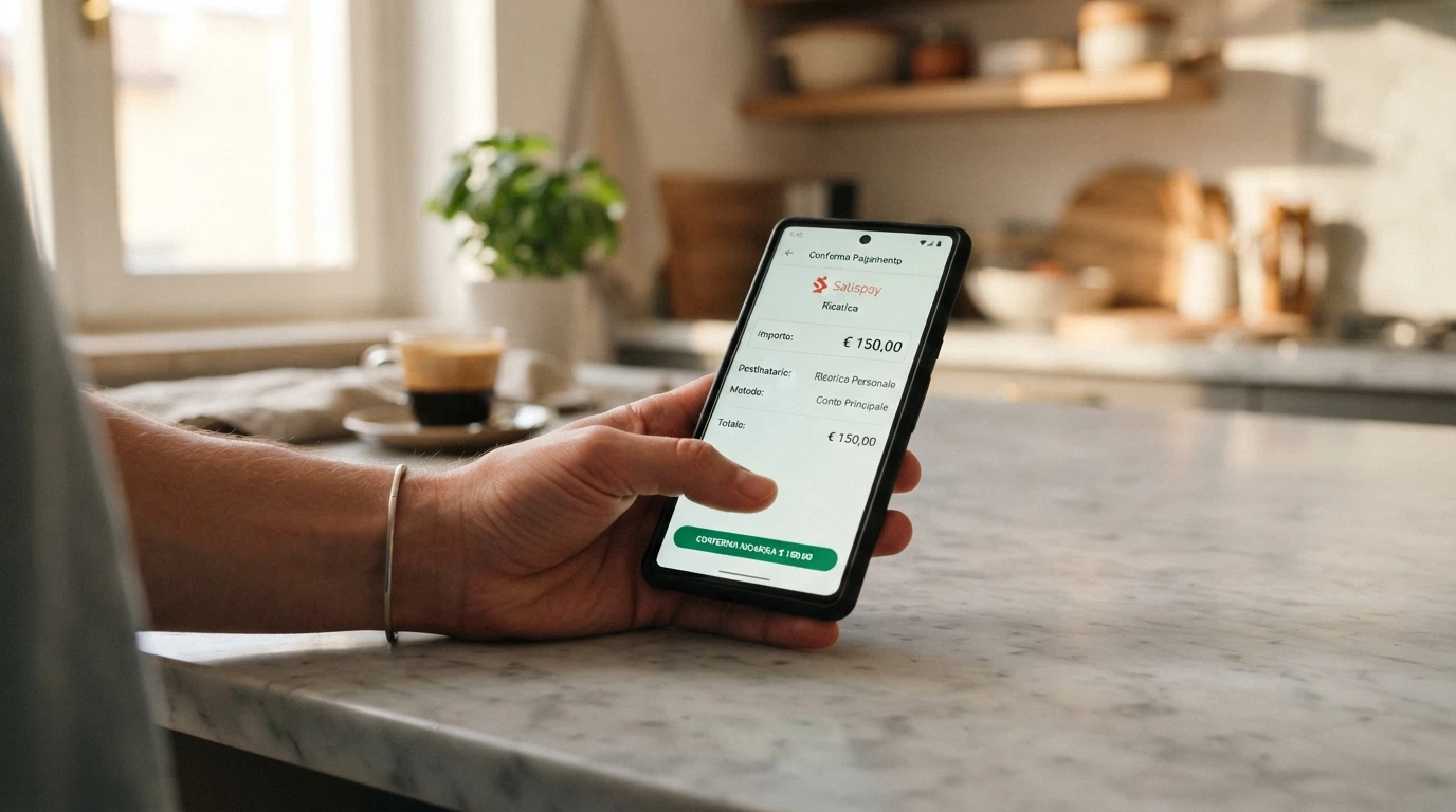 La schermata di un deposito MiFinity con l'importo selezionato e il pulsante di conferma della transazione