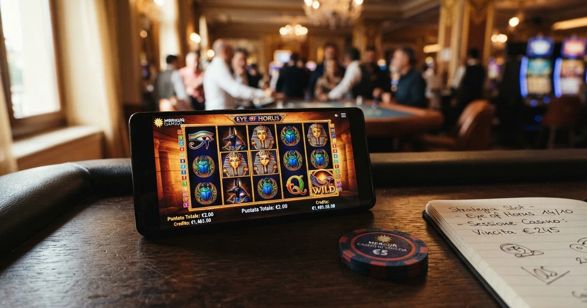 Logo Merkur Gaming e interfaccia di un casino online ADM con slot machine in evidenza nella lobby giochi