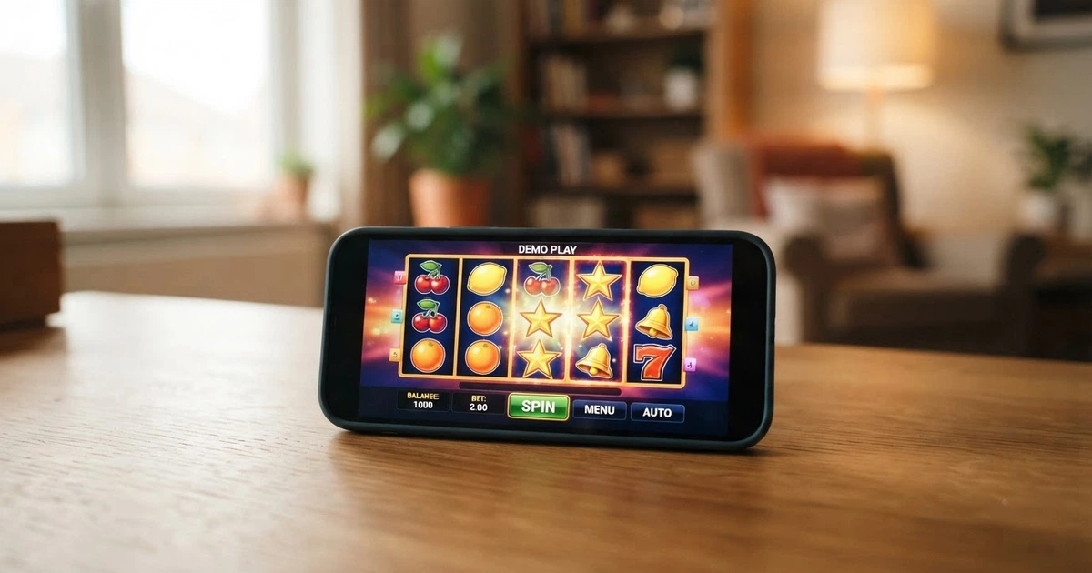 Interfaccia di una slot machine online in modalità demo con crediti virtuali, accessibile da browser senza registrazione