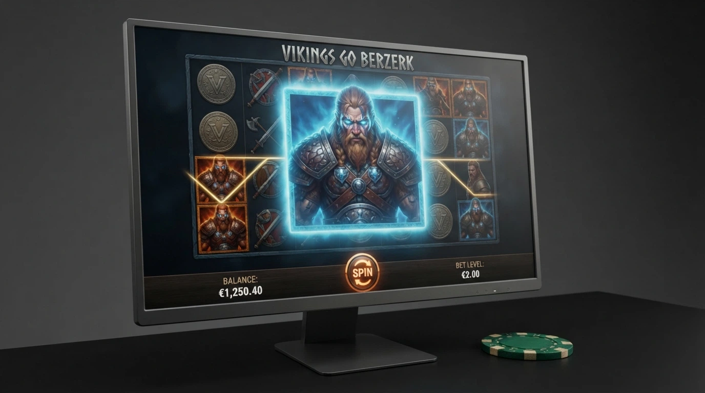 L'interfaccia di una slot machine Yggdrasil con i rulli, i simboli e il pannello delle meccaniche GEM visibile